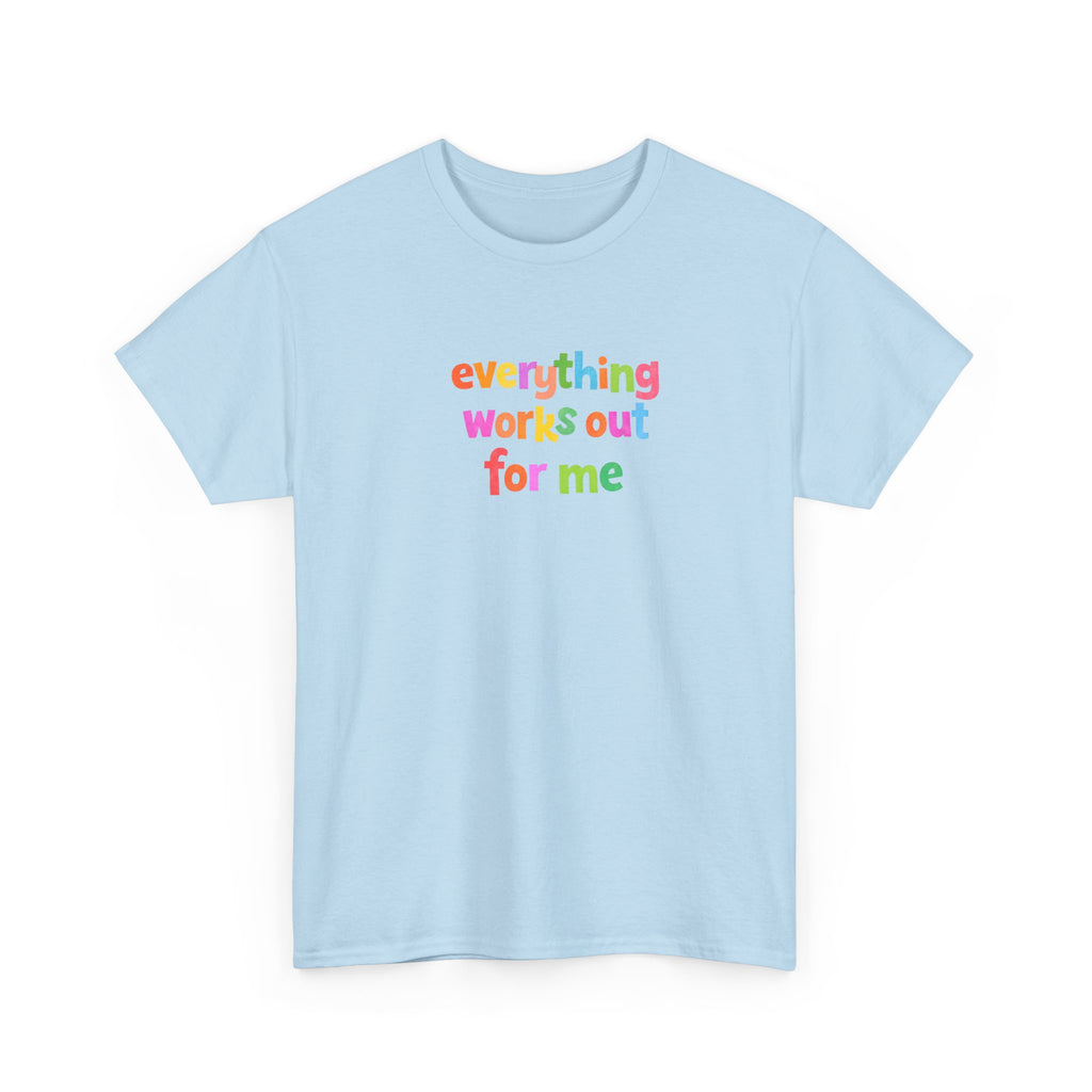 Rainbow Lettering T-Shirt | Colorful Oversized Cotton Tee