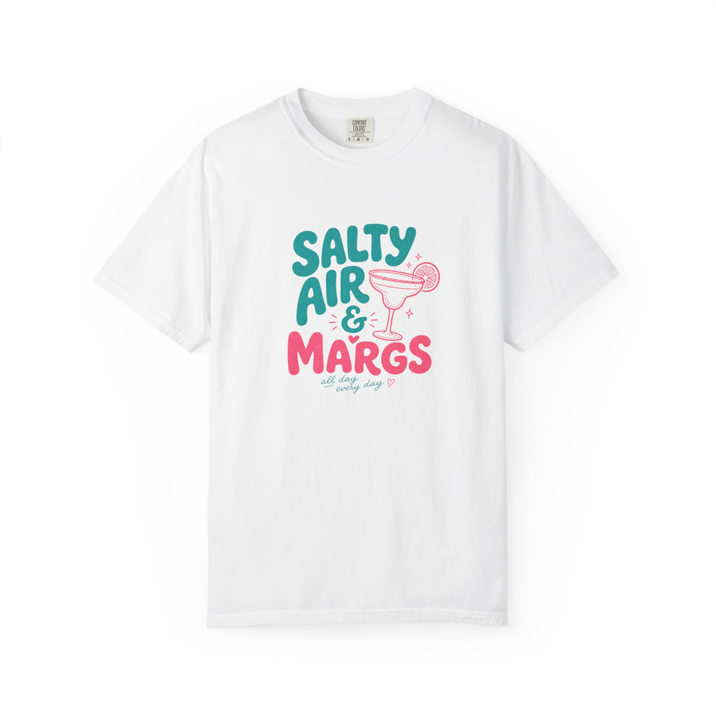 Salty Air & Margs T-Shirt | Margarita Cocktail Beach Tee