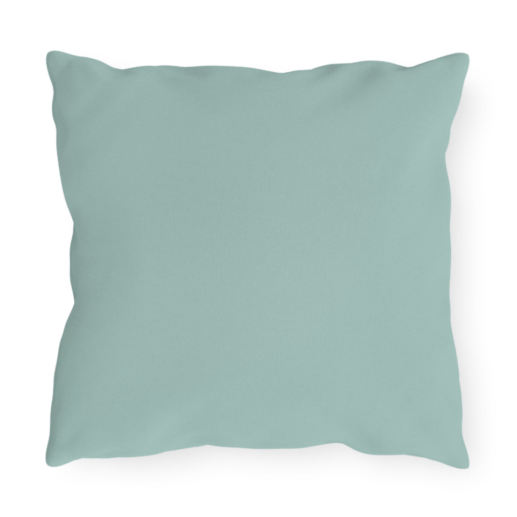Solid Seafoam Outdoor Pillow | Coastal Patio Cushion, Weather-Resistant Throw