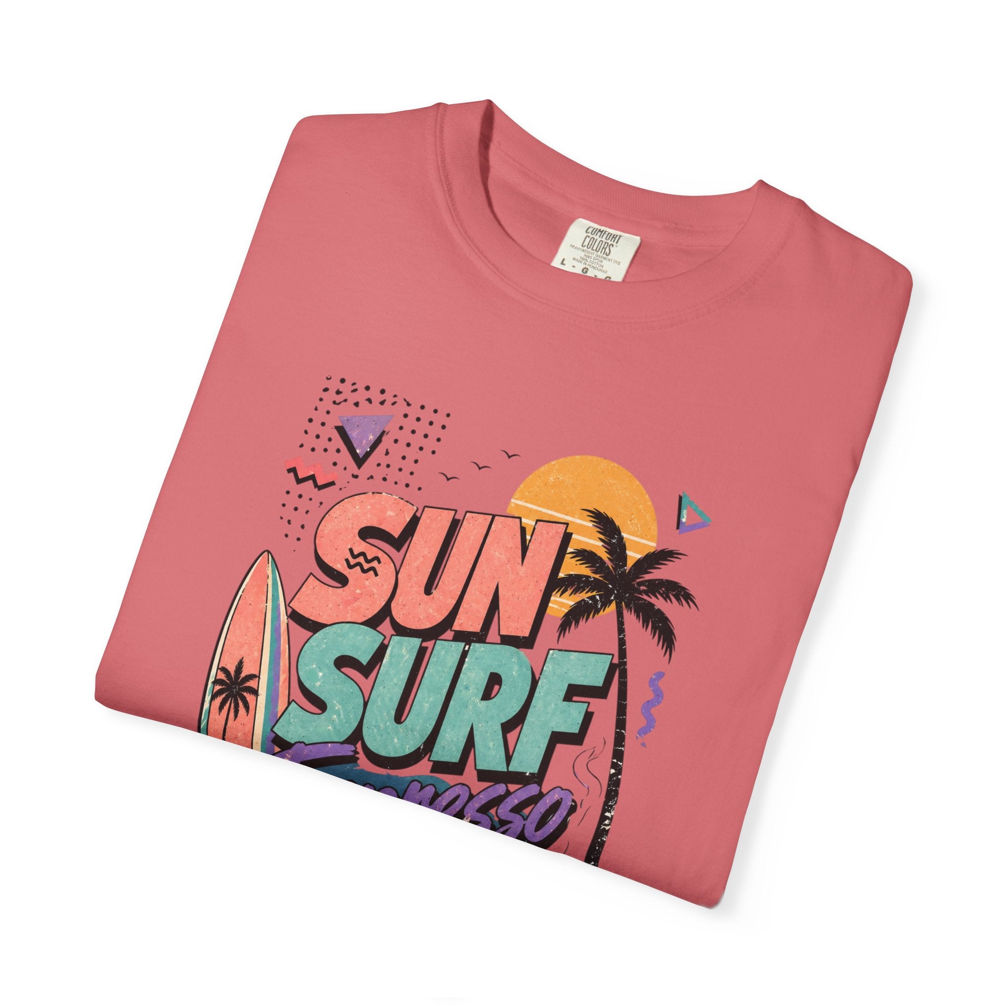 T-shirt | Tropical Palm Sunset and Coffee Design