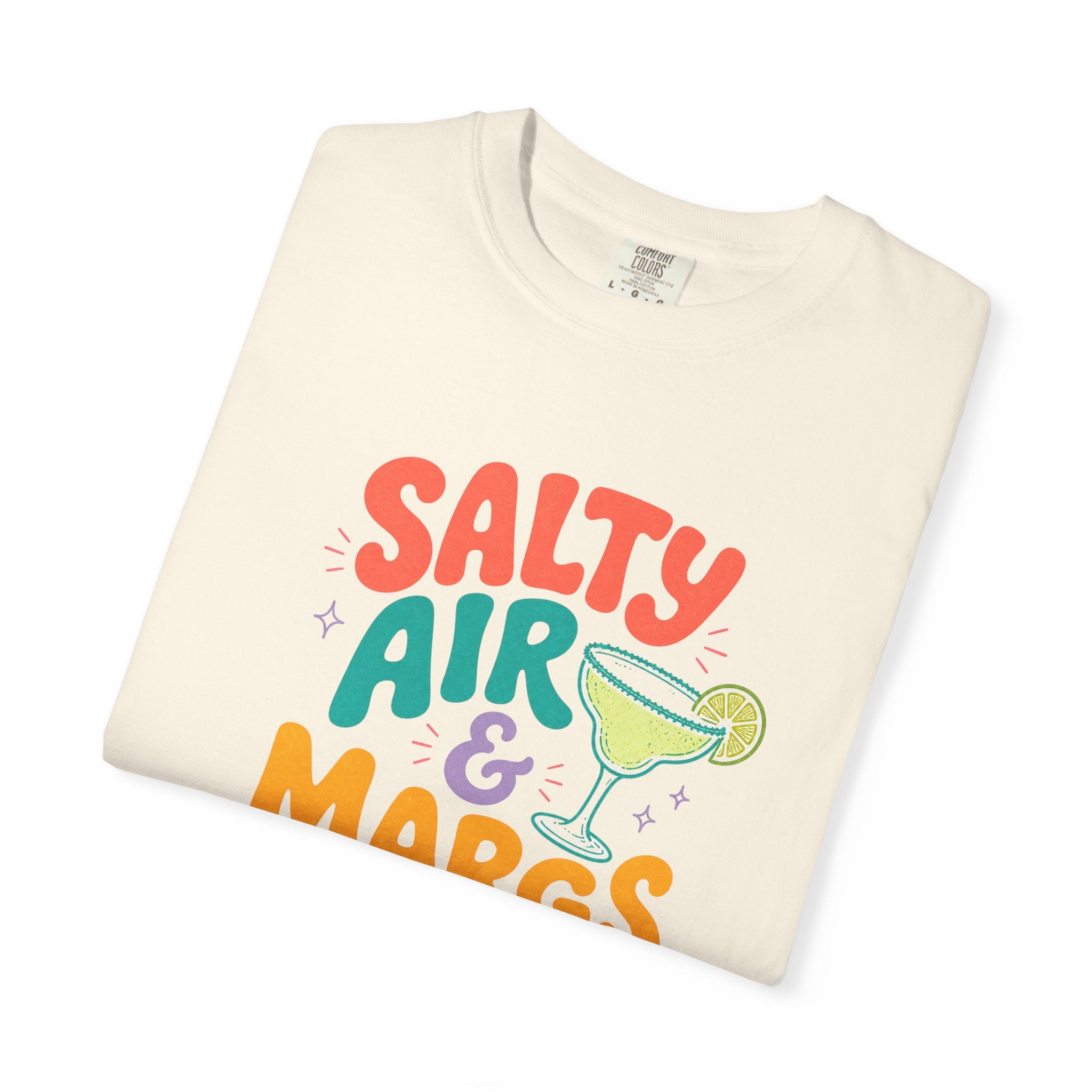 Salty Air & Margs T-Shirt | Margarita Cocktail Beach Tee