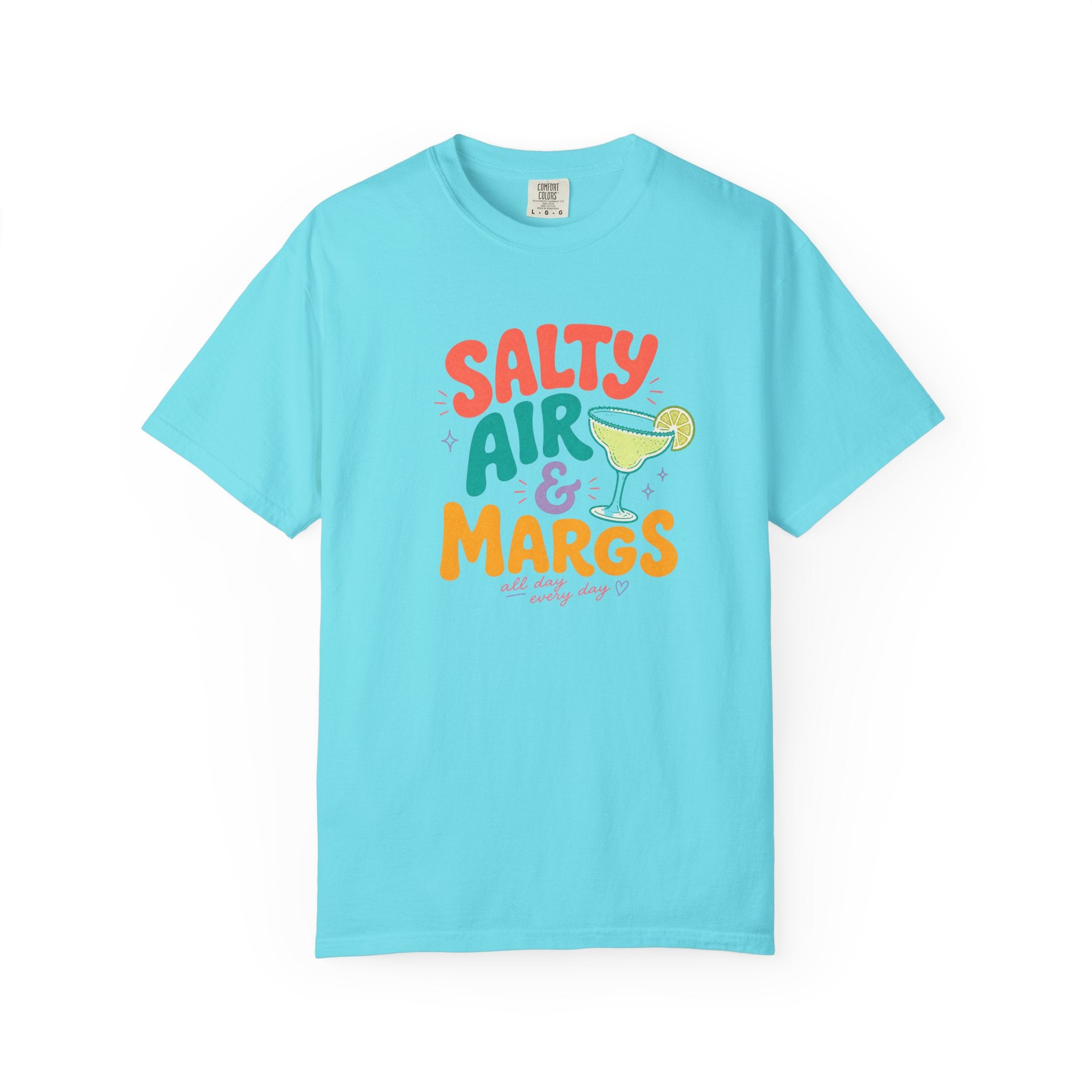 Salty Air & Margs T-Shirt | Margarita Cocktail Beach Tee