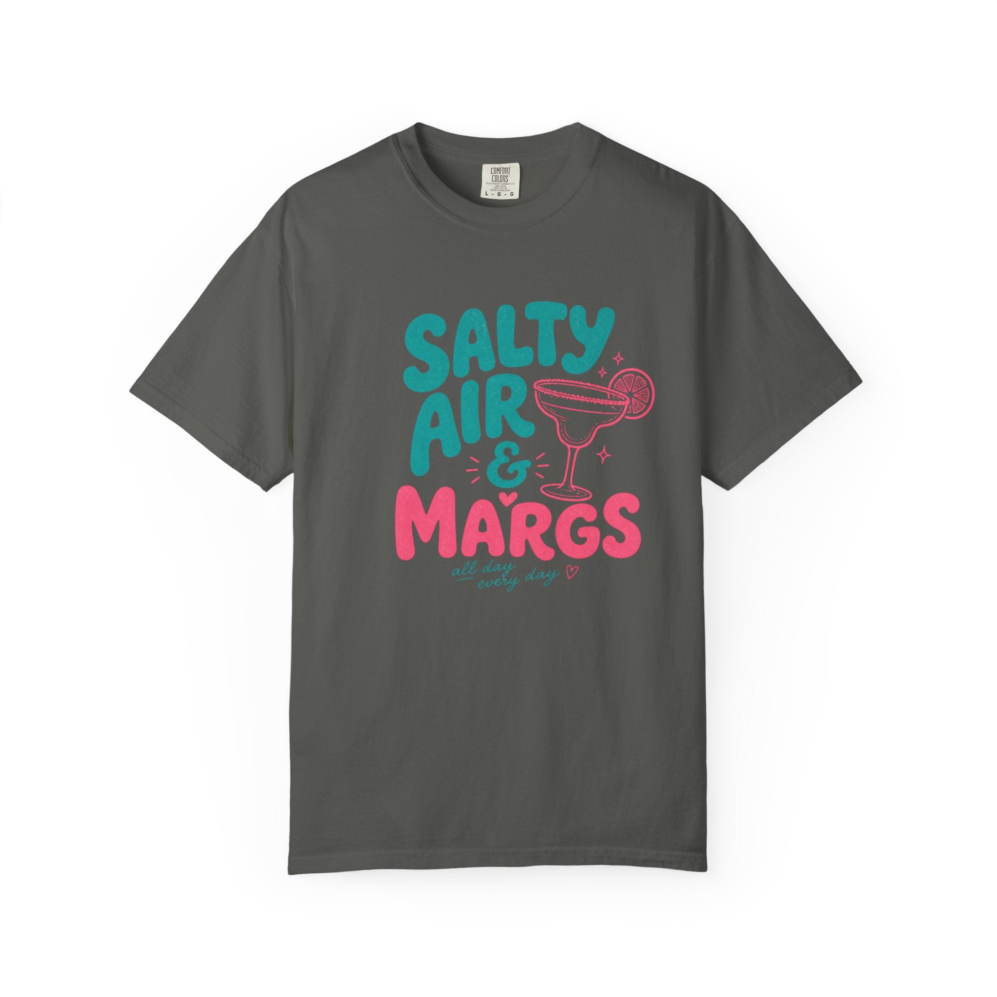 Salty Air & Margs T-Shirt | Margarita Cocktail Beach Tee
