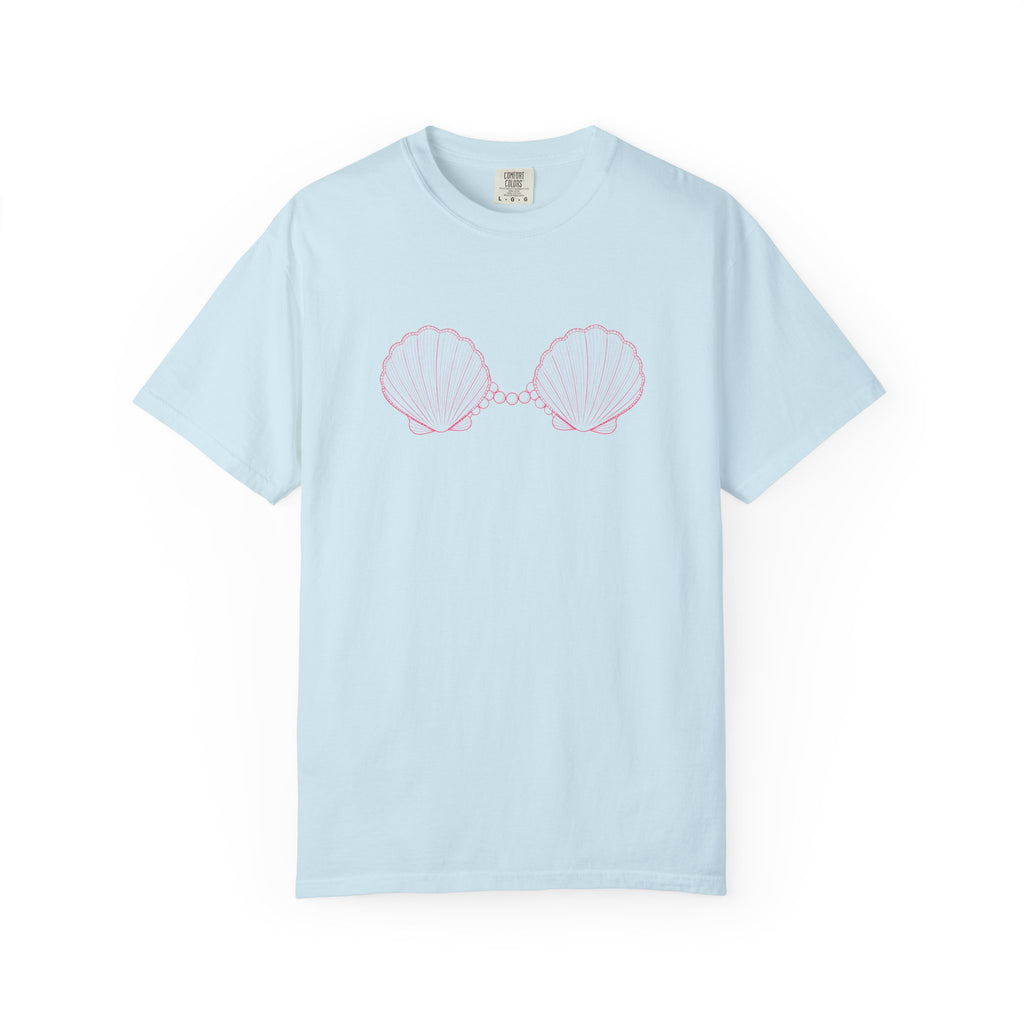 Mermaid Shell Bra T-shirt | Mermaid Energy Graphic Tee