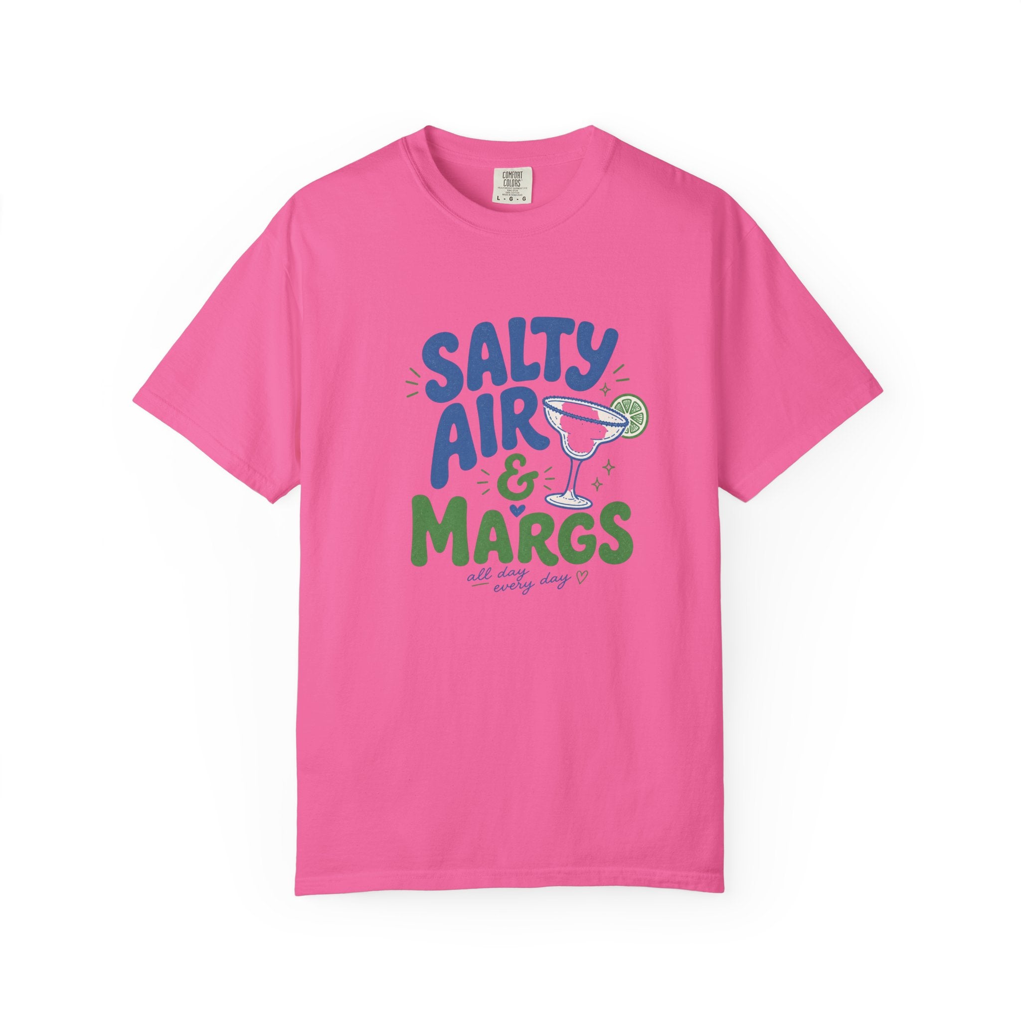 Salty Air & Margs T-Shirt | Margarita Cocktail Beach Tee