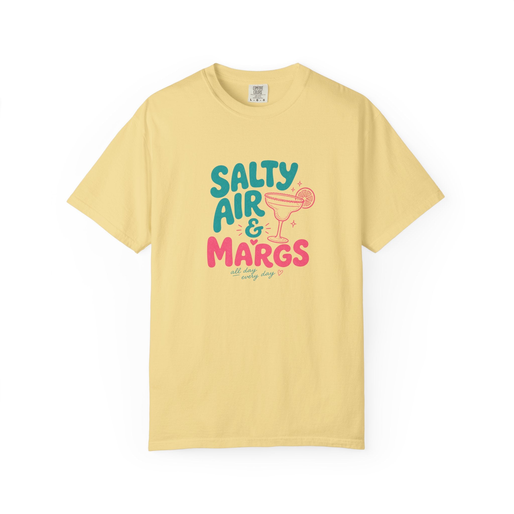 Salty Air & Margs T-Shirt | Margarita Cocktail Beach Tee