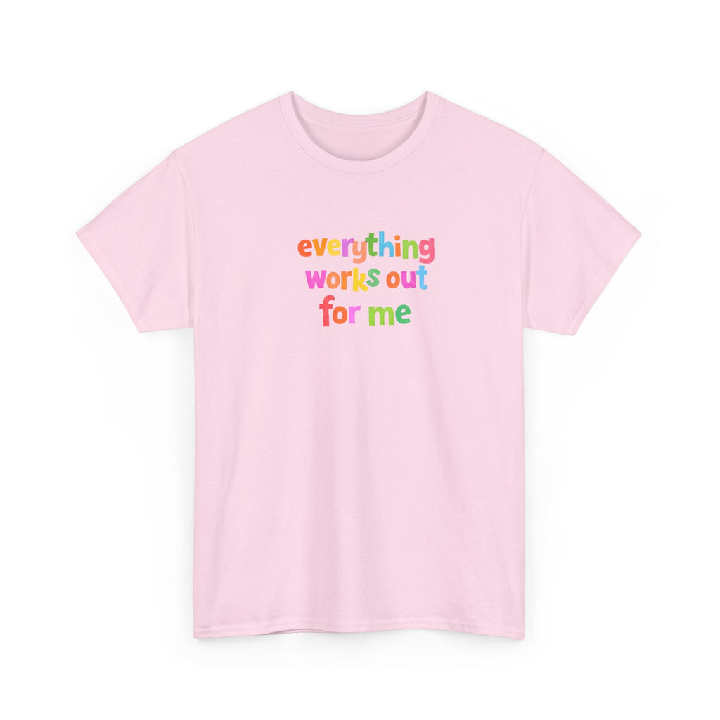 Rainbow Lettering T-Shirt | Colorful Oversized Cotton Tee