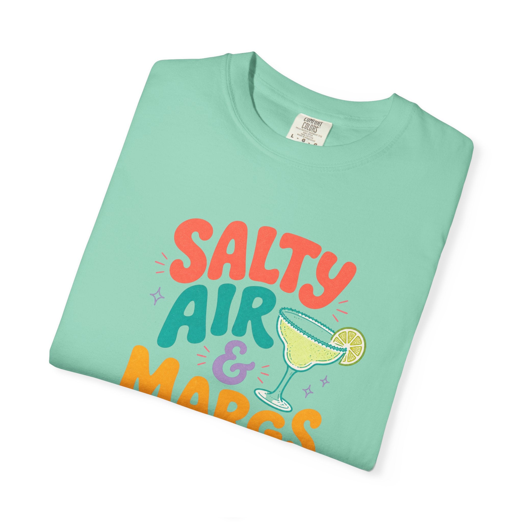 Salty Air & Margs T-Shirt | Margarita Cocktail Beach Tee