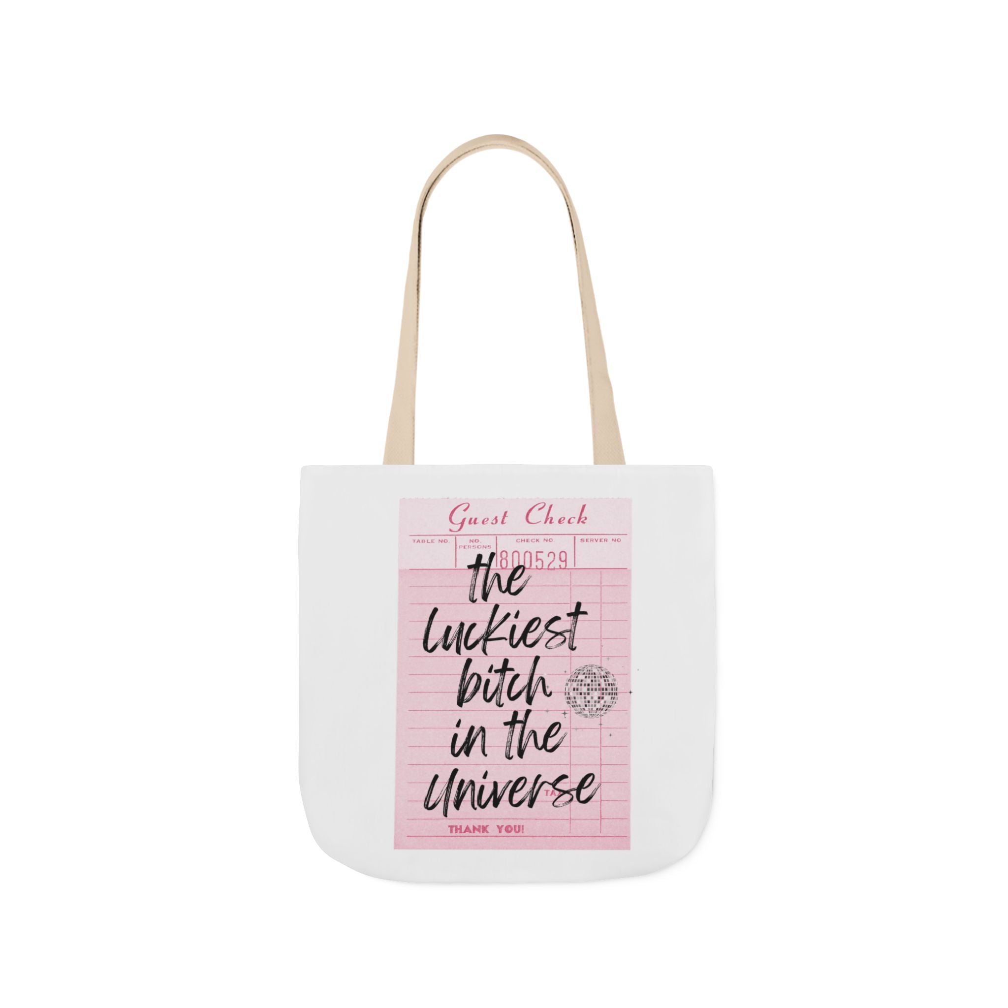 The Luckiest Bitch in the Universe tote bag | Canvas Tote