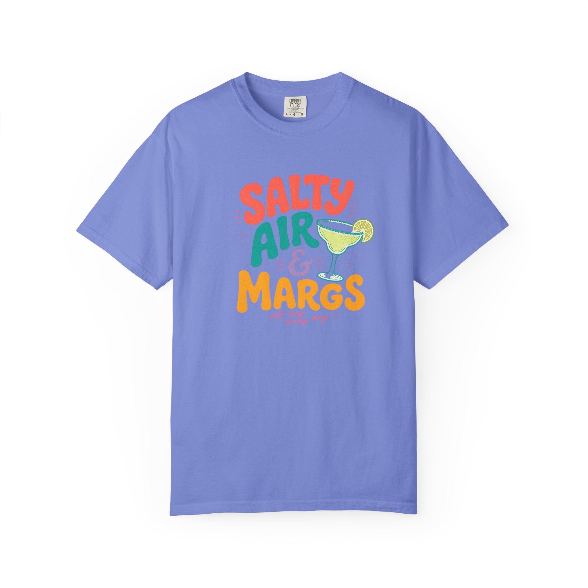 Salty Air & Margs T-Shirt | Margarita Cocktail Beach Tee