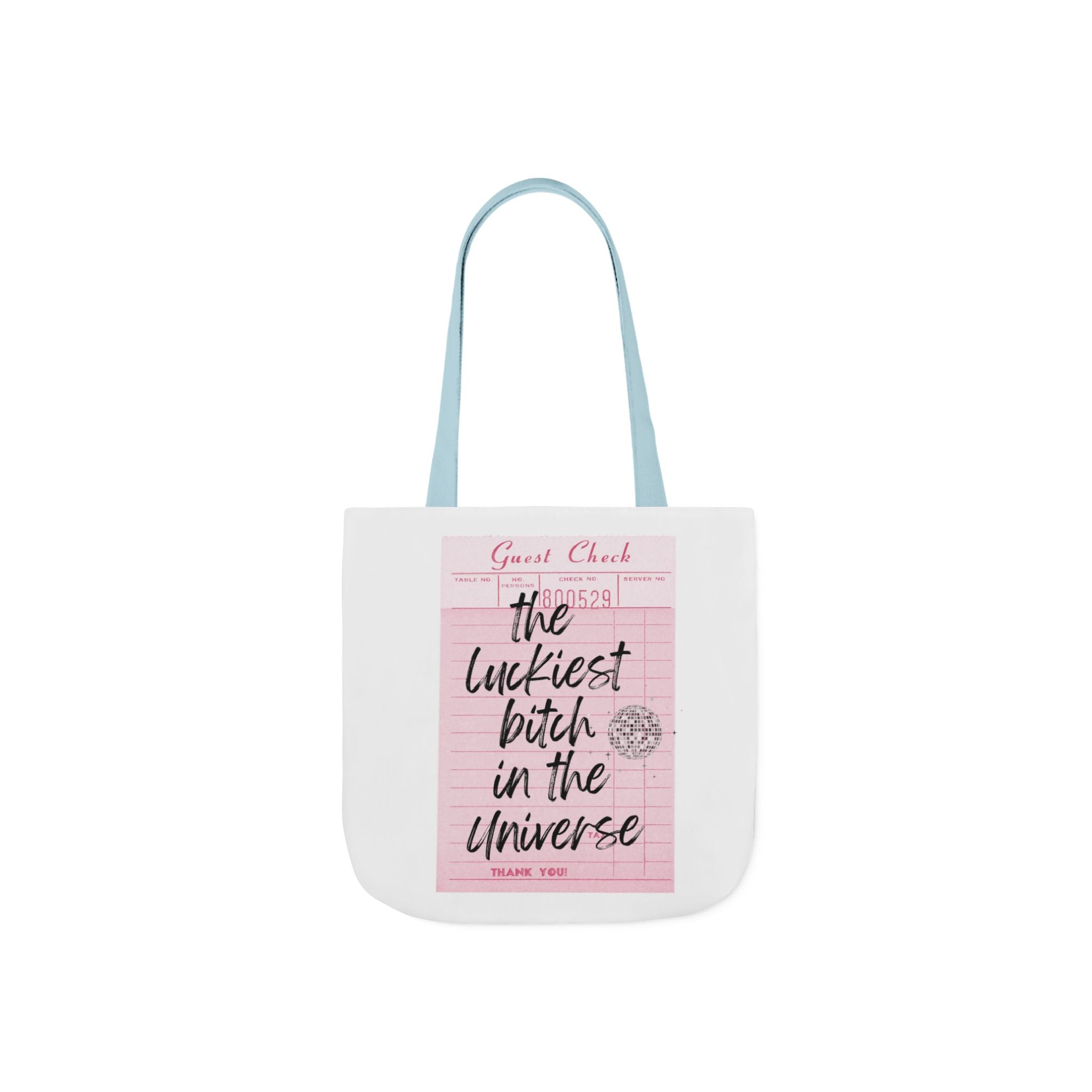 The Luckiest Bitch in the Universe tote bag | Canvas Tote