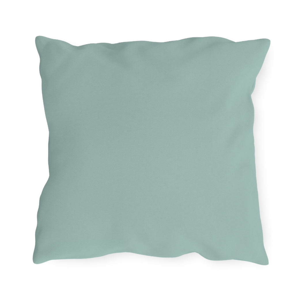 Solid Seafoam Outdoor Pillow | Coastal Patio Cushion, Weather-Resistant Throw