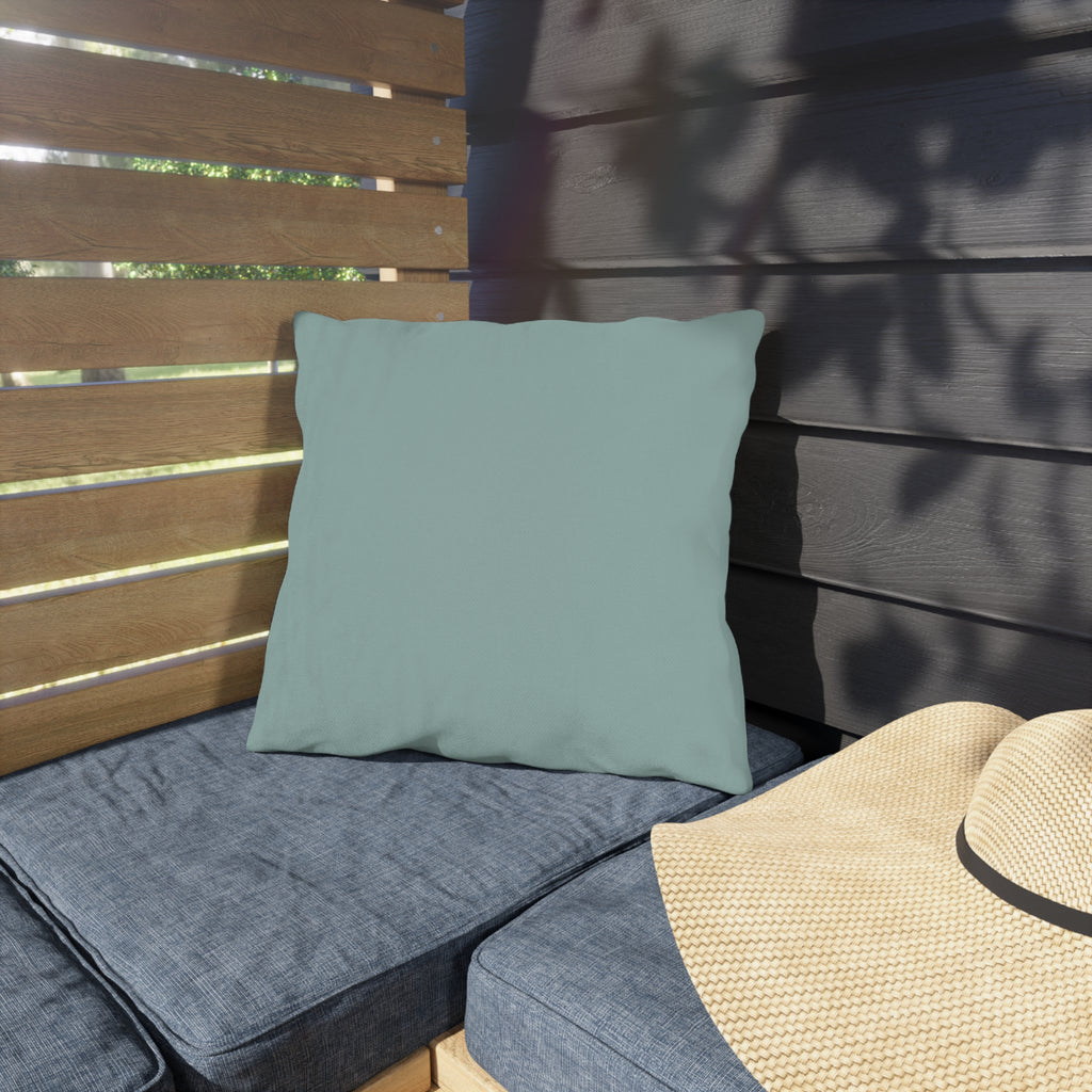 Solid Seafoam Outdoor Pillow | Coastal Patio Cushion, Weather-Resistant Throw