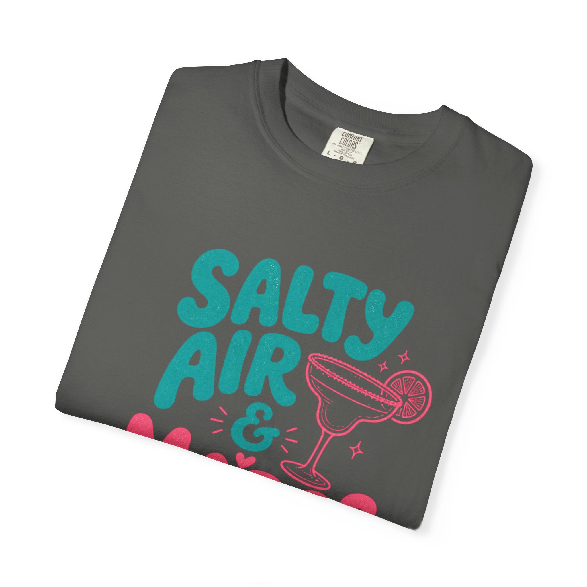 Salty Air & Margs T-Shirt | Margarita Cocktail Beach Tee