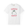 Espresso Yourself Cat T-shirt | Coffee Cat Illustration
