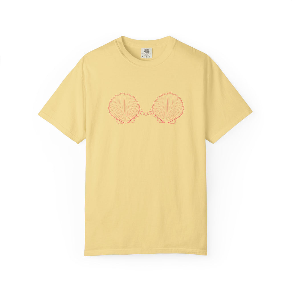 Mermaid Shell Bra T-shirt | Mermaid Energy Graphic Tee