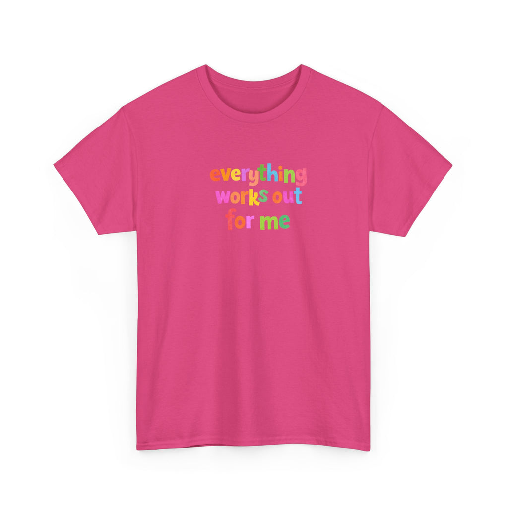 Rainbow Lettering T-Shirt | Colorful Oversized Cotton Tee