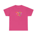 Rainbow Lettering T-Shirt | Colorful Oversized Cotton Tee