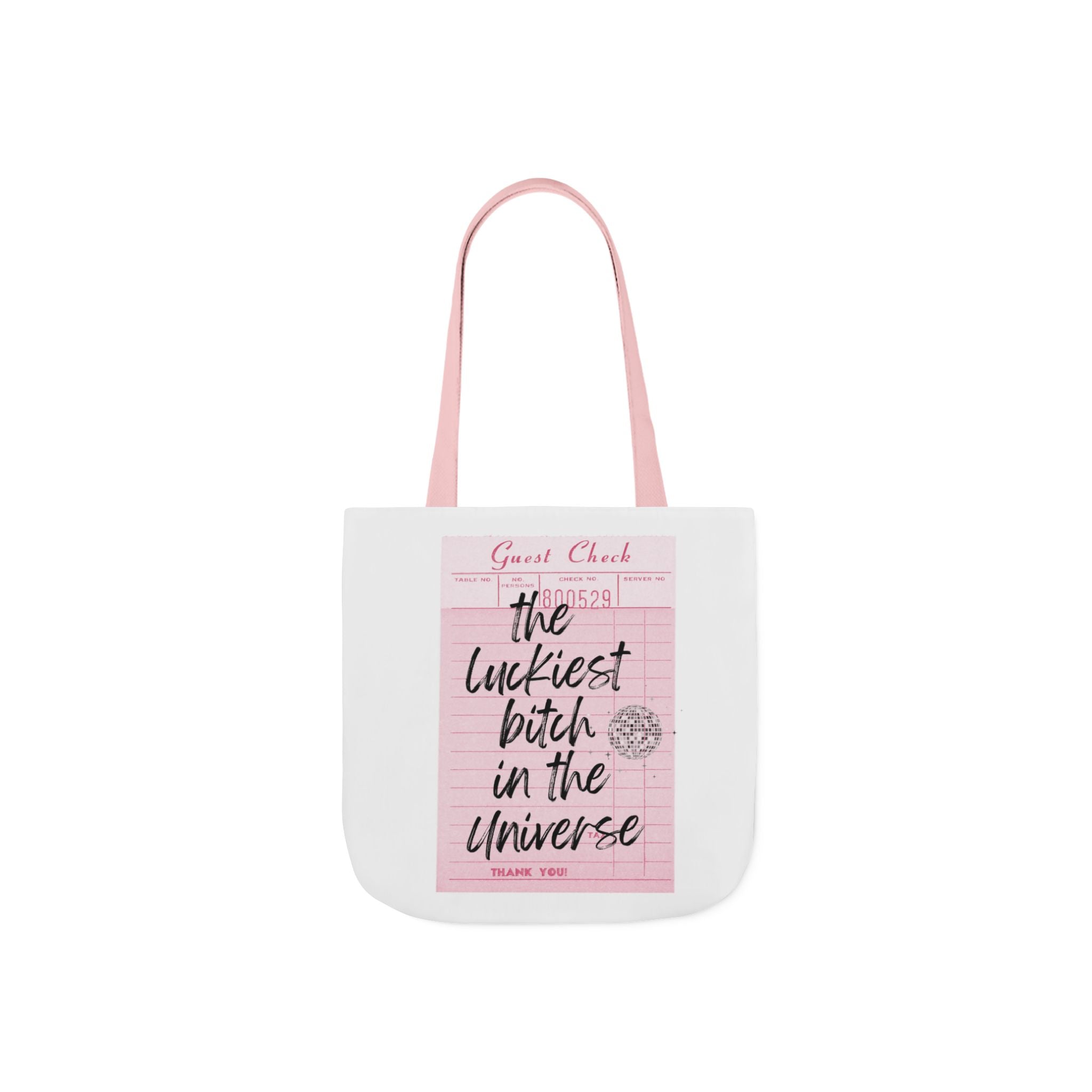 The Luckiest Bitch in the Universe tote bag | Canvas Tote