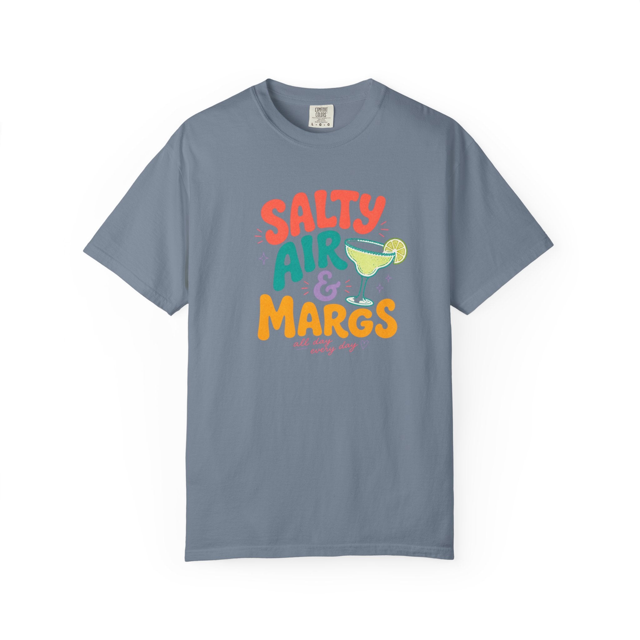 Salty Air & Margs T-Shirt | Margarita Cocktail Beach Tee