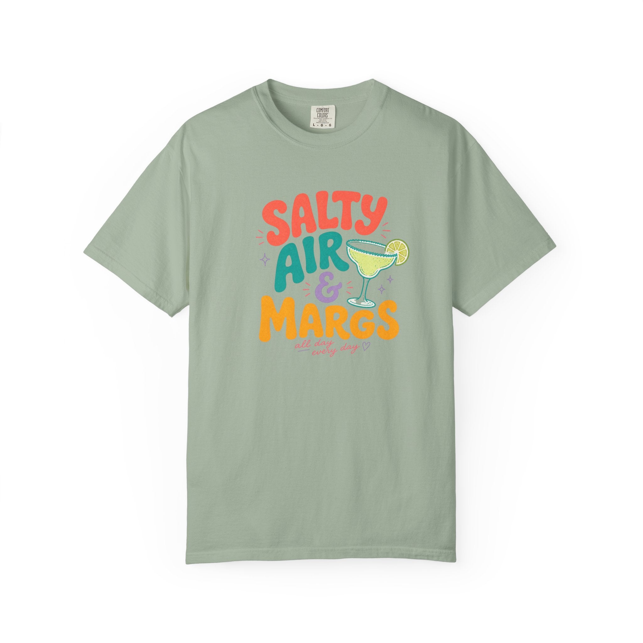 Salty Air & Margs T-Shirt | Margarita Cocktail Beach Tee