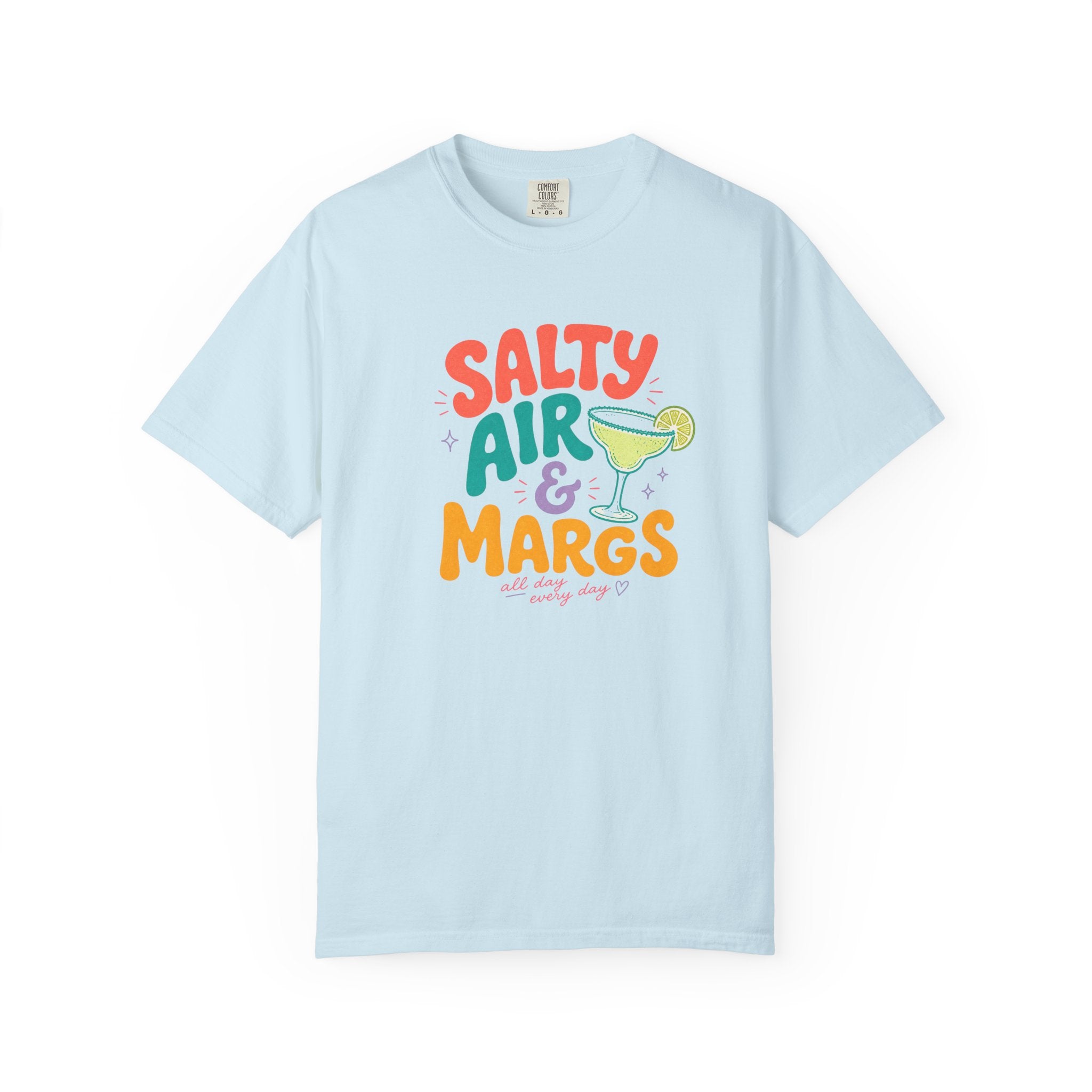 Salty Air & Margs T-Shirt | Margarita Cocktail Beach Tee