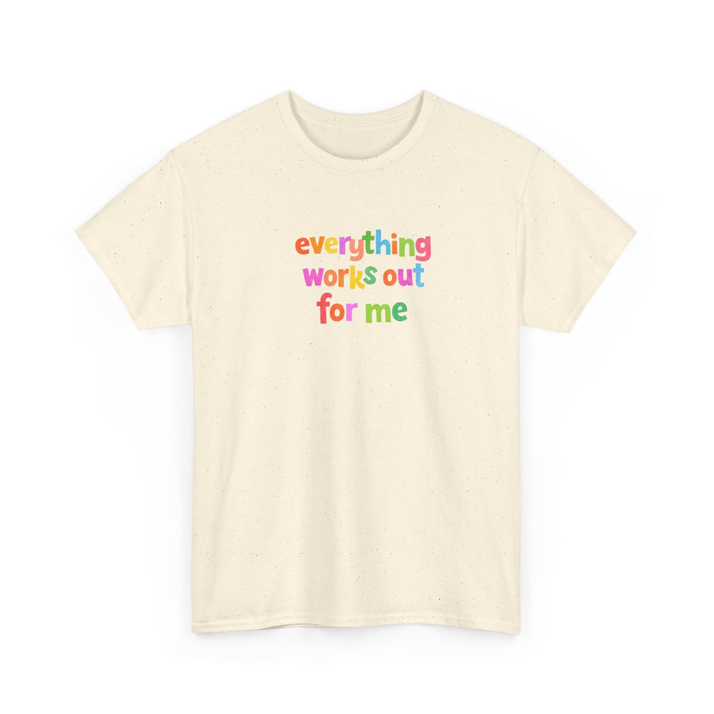 Rainbow Lettering T-Shirt | Colorful Oversized Cotton Tee