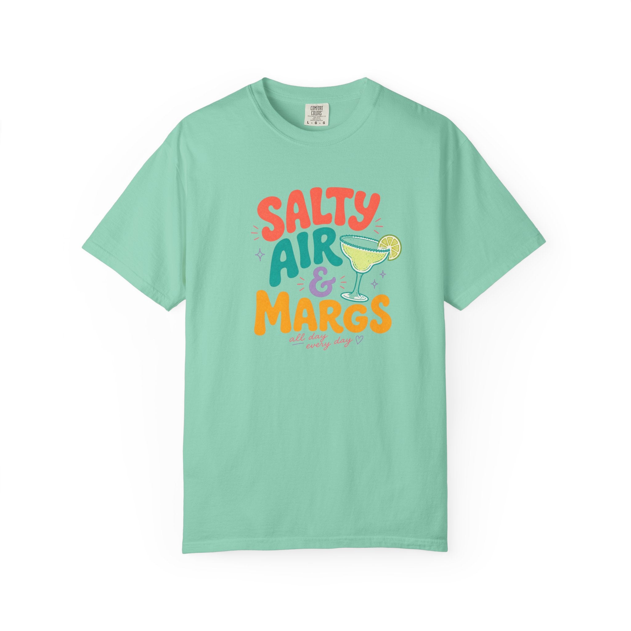 Salty Air & Margs T-Shirt | Margarita Cocktail Beach Tee