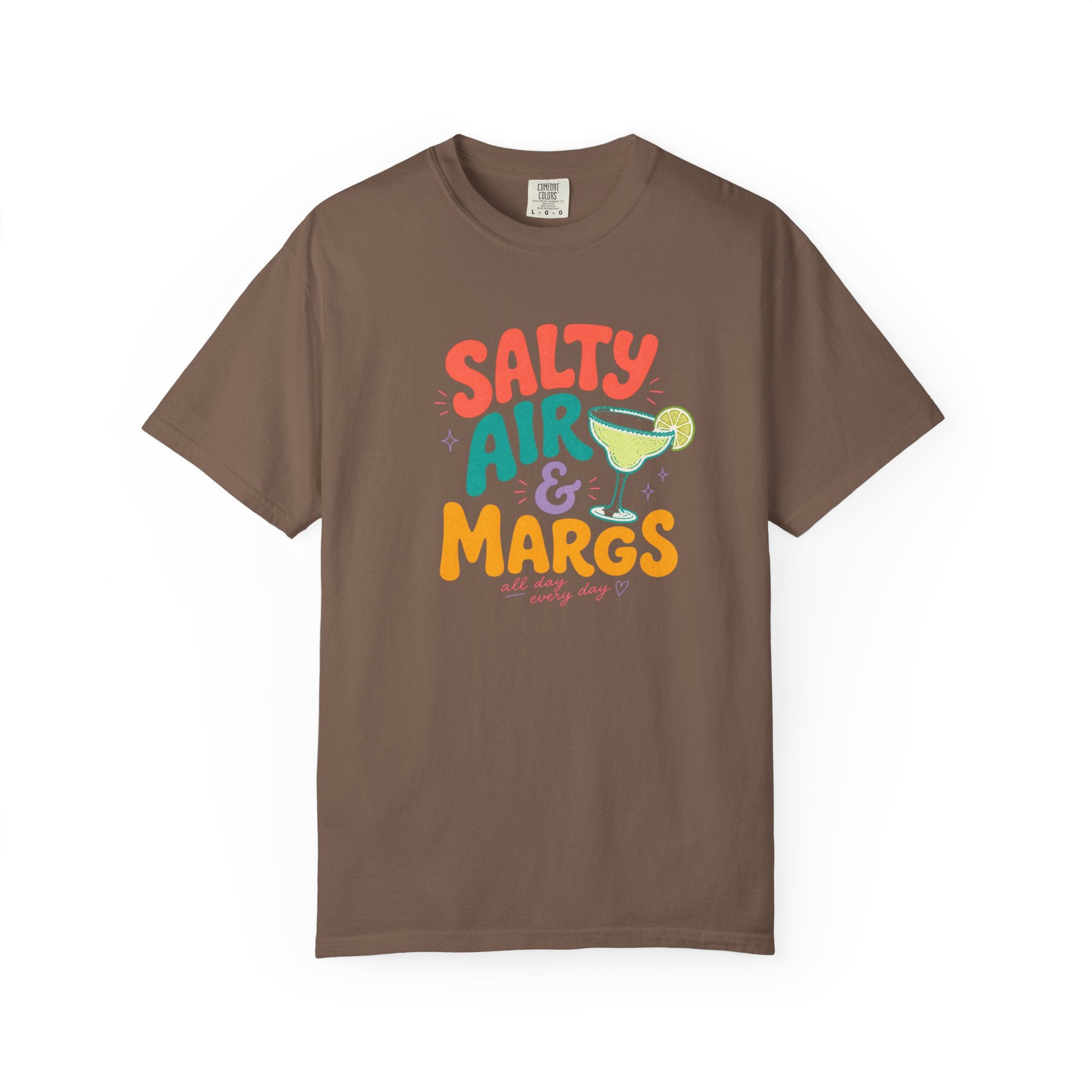 Salty Air & Margs T-Shirt | Margarita Cocktail Beach Tee