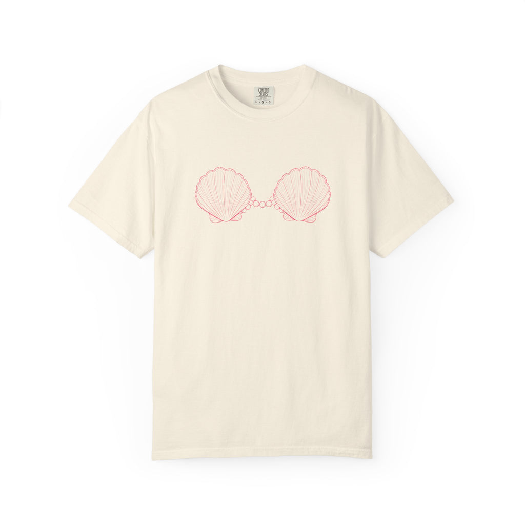 Mermaid Shell Bra T-shirt | Mermaid Energy Graphic Tee