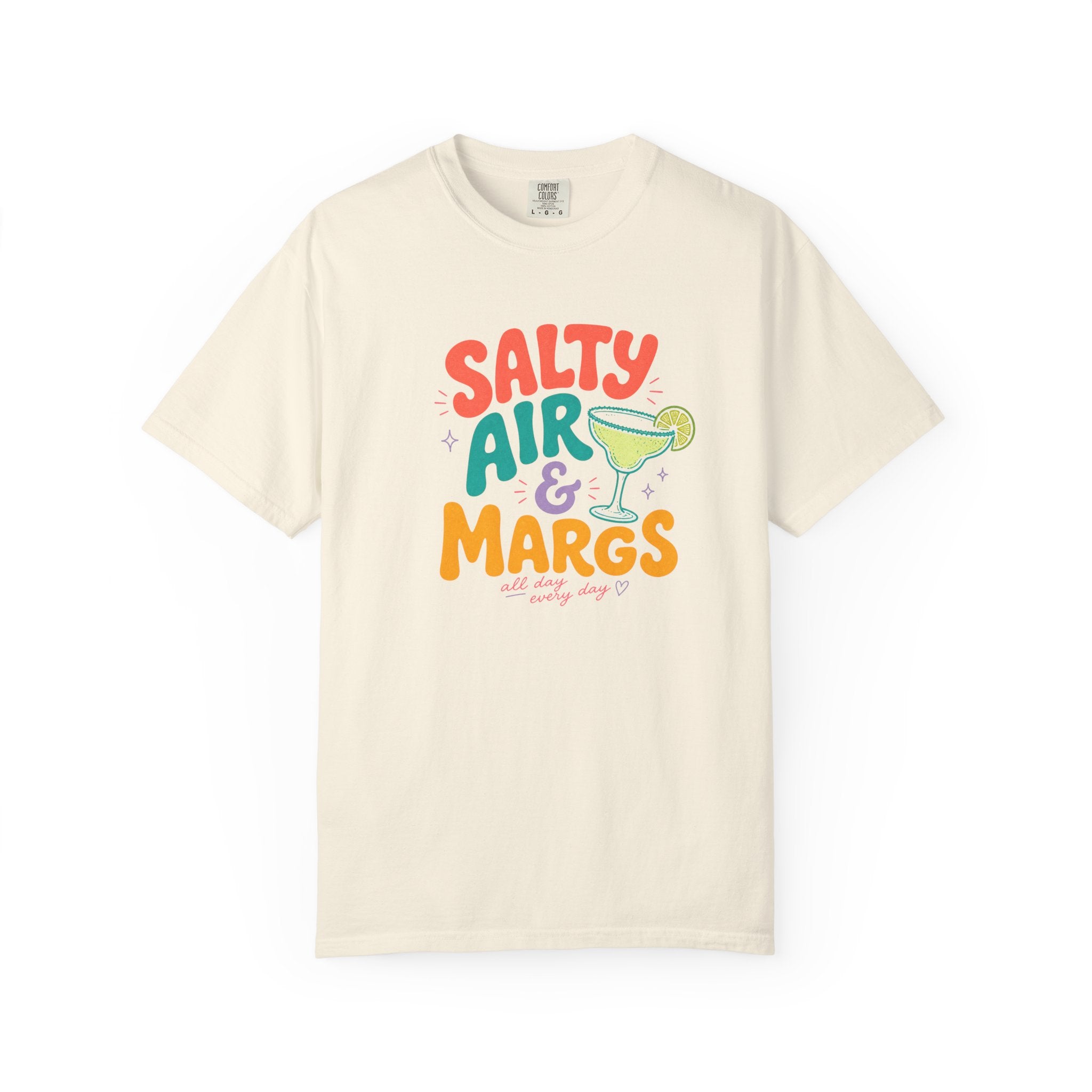 Salty Air & Margs T-Shirt | Margarita Cocktail Beach Tee