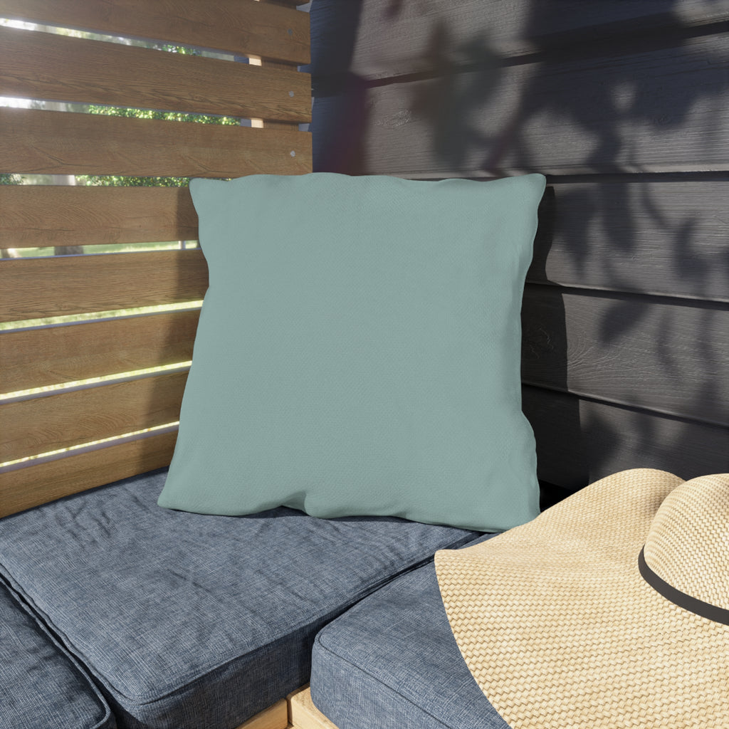 Solid Seafoam Outdoor Pillow | Coastal Patio Cushion, Weather-Resistant Throw