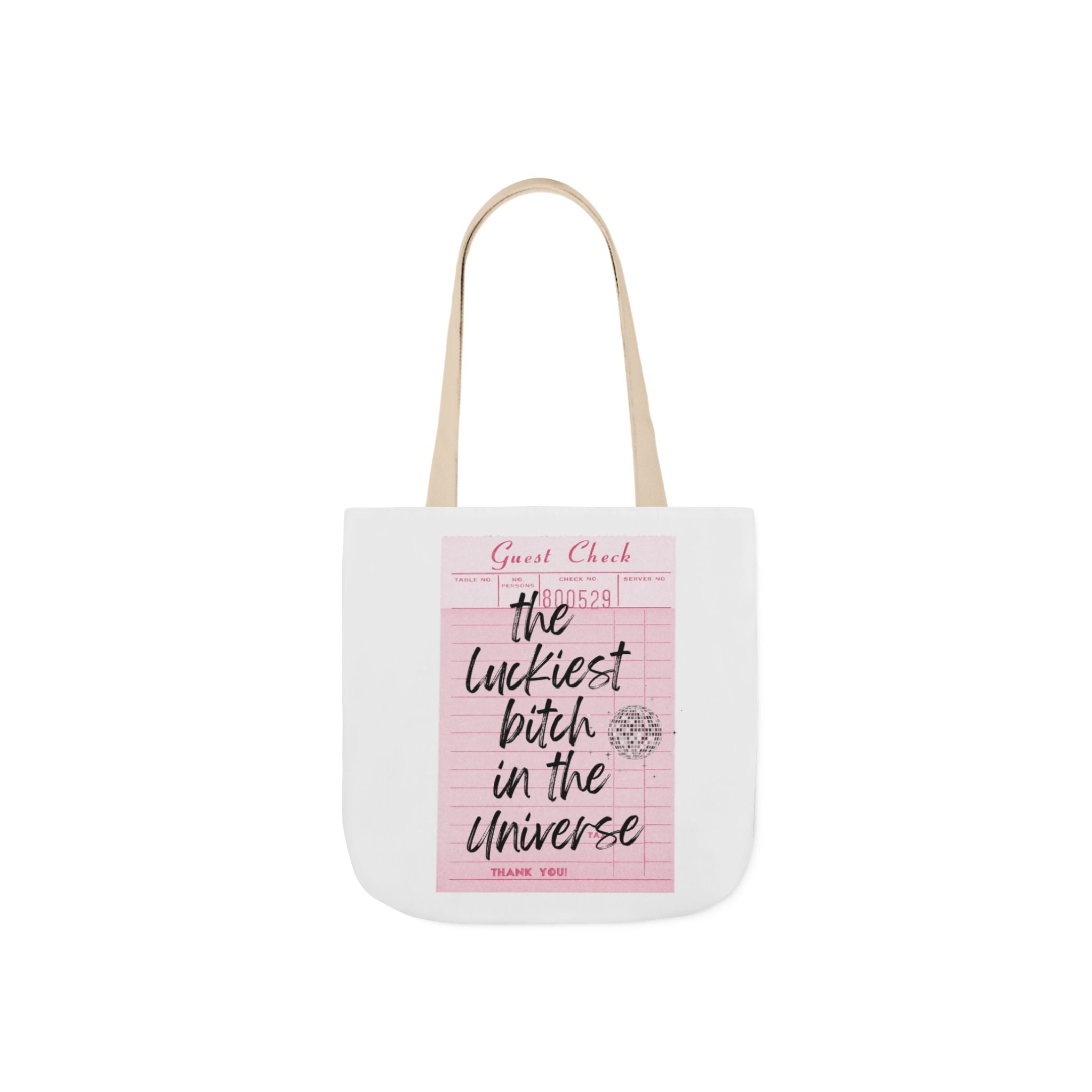 The Luckiest Bitch in the Universe tote bag | Canvas Tote