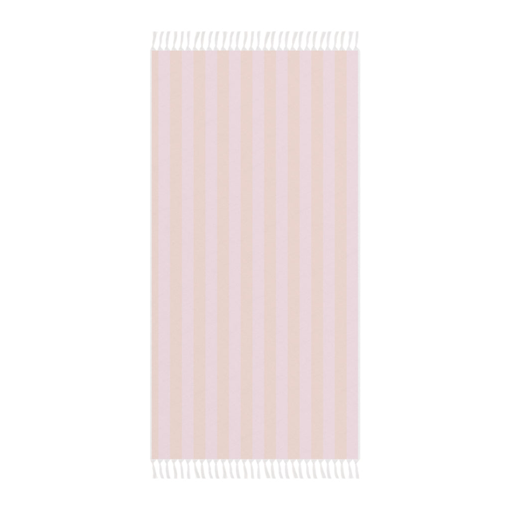 Boho Stripe Beach Towel | Pink Orange Turkish Towel