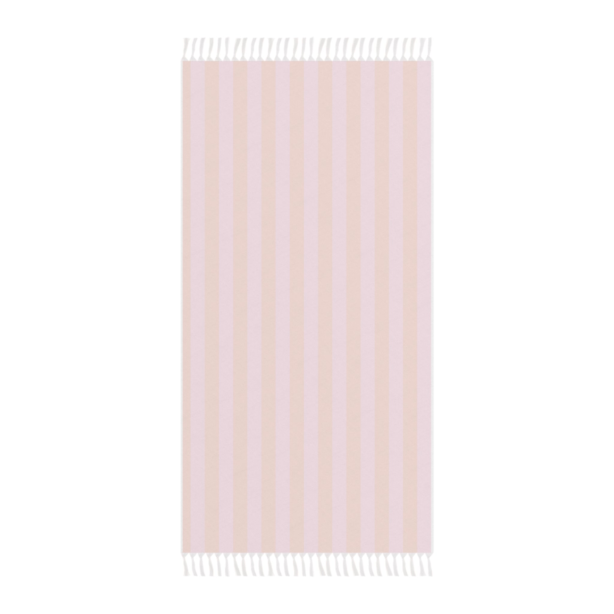 Boho Stripe Beach Towel | Pink Orange Turkish Towel