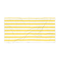 Yellow and White Striped Beach Towel | Nautical Summer Stripe