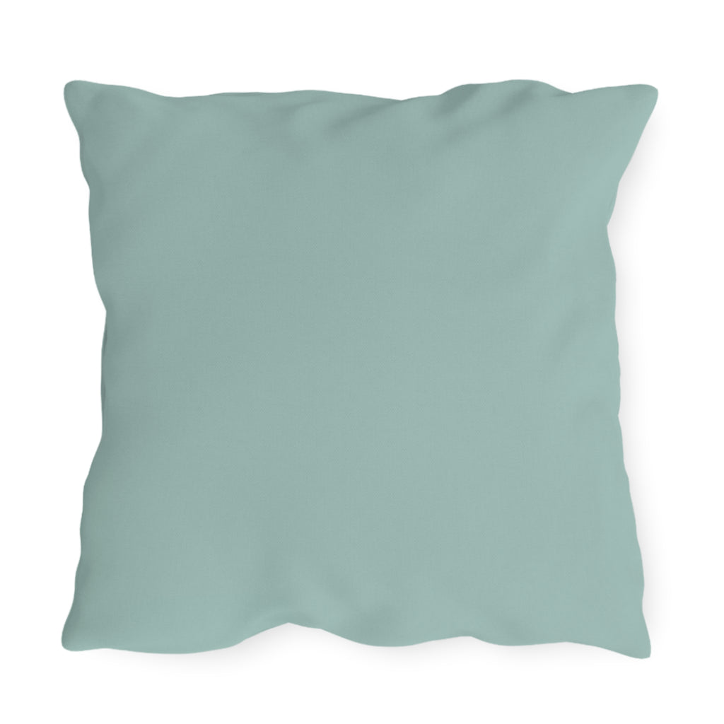 Solid Seafoam Outdoor Pillow | Coastal Patio Cushion, Weather-Resistant Throw