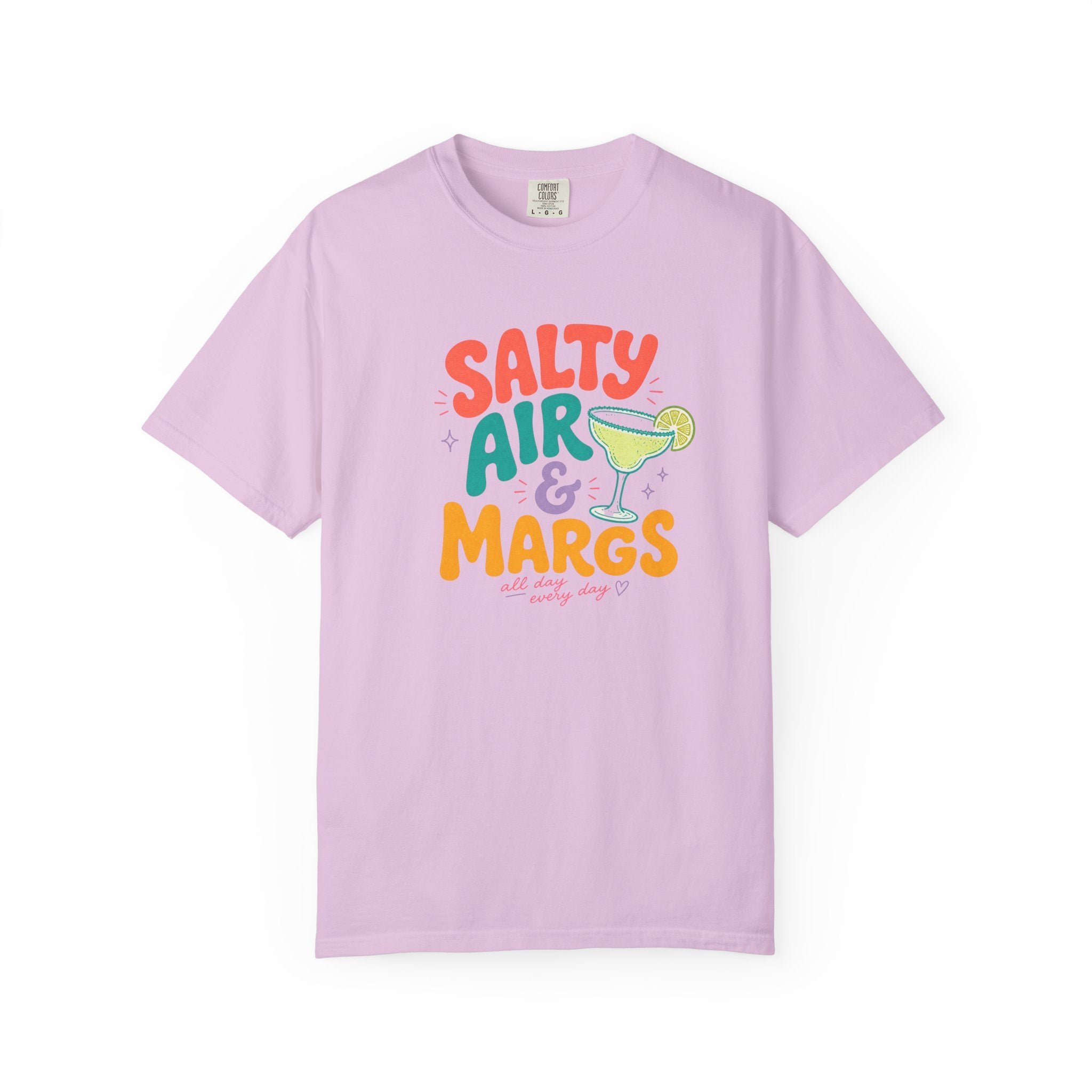 Salty Air & Margs T-Shirt | Margarita Cocktail Beach Tee